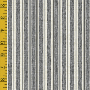 Benartex Burlap Coastal: Burlap Stripe - Gray #26-4932