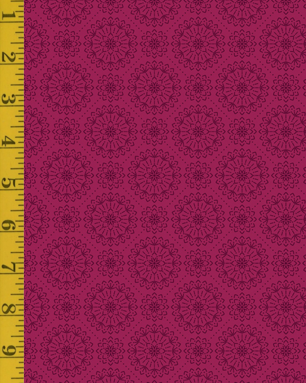 Benartex Among the Wildflowers: Meadowsweet - Berry #26-4937
