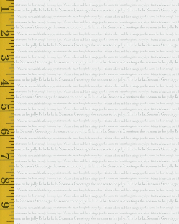 Benartex White Christmas: Song - Light Gray #26-4941