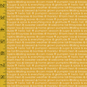 Benartex Hello Pumpkin: Autumn Sentiment - Gold #26-4946
