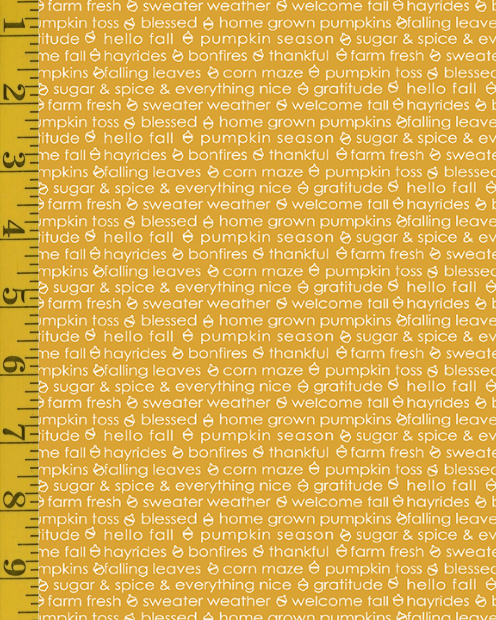 Benartex Hello Pumpkin: Autumn Sentiment - Gold #26-4946