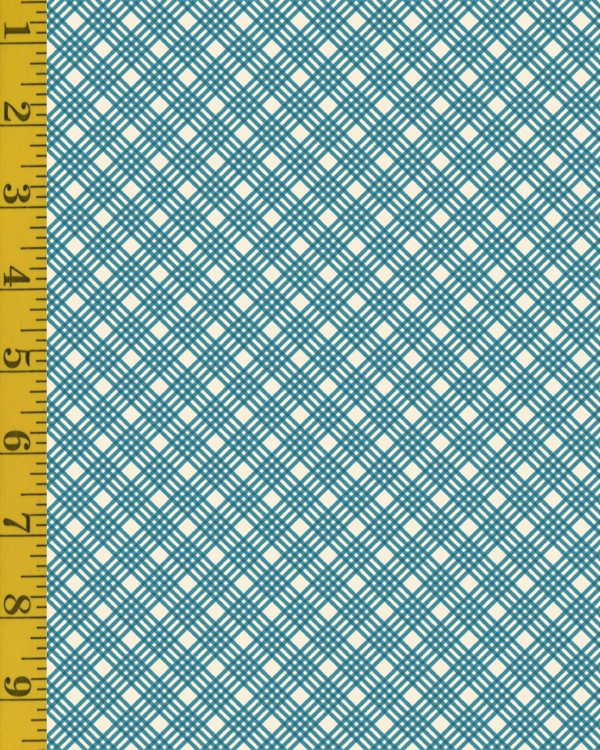 Benartex Hello Pumpkin: Crisp Plaid - Blue #26-4947