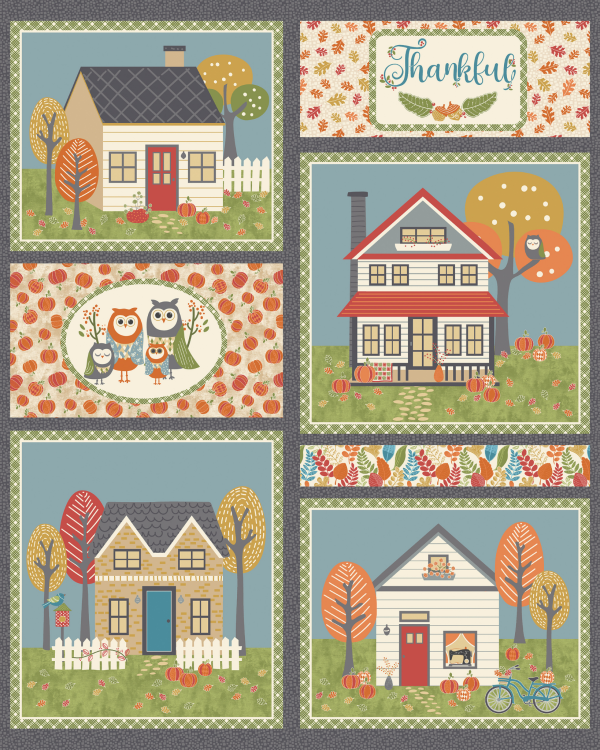 Benartex Hello Pumpkin: Hello Pumpkin Panel - Multi #26-4949