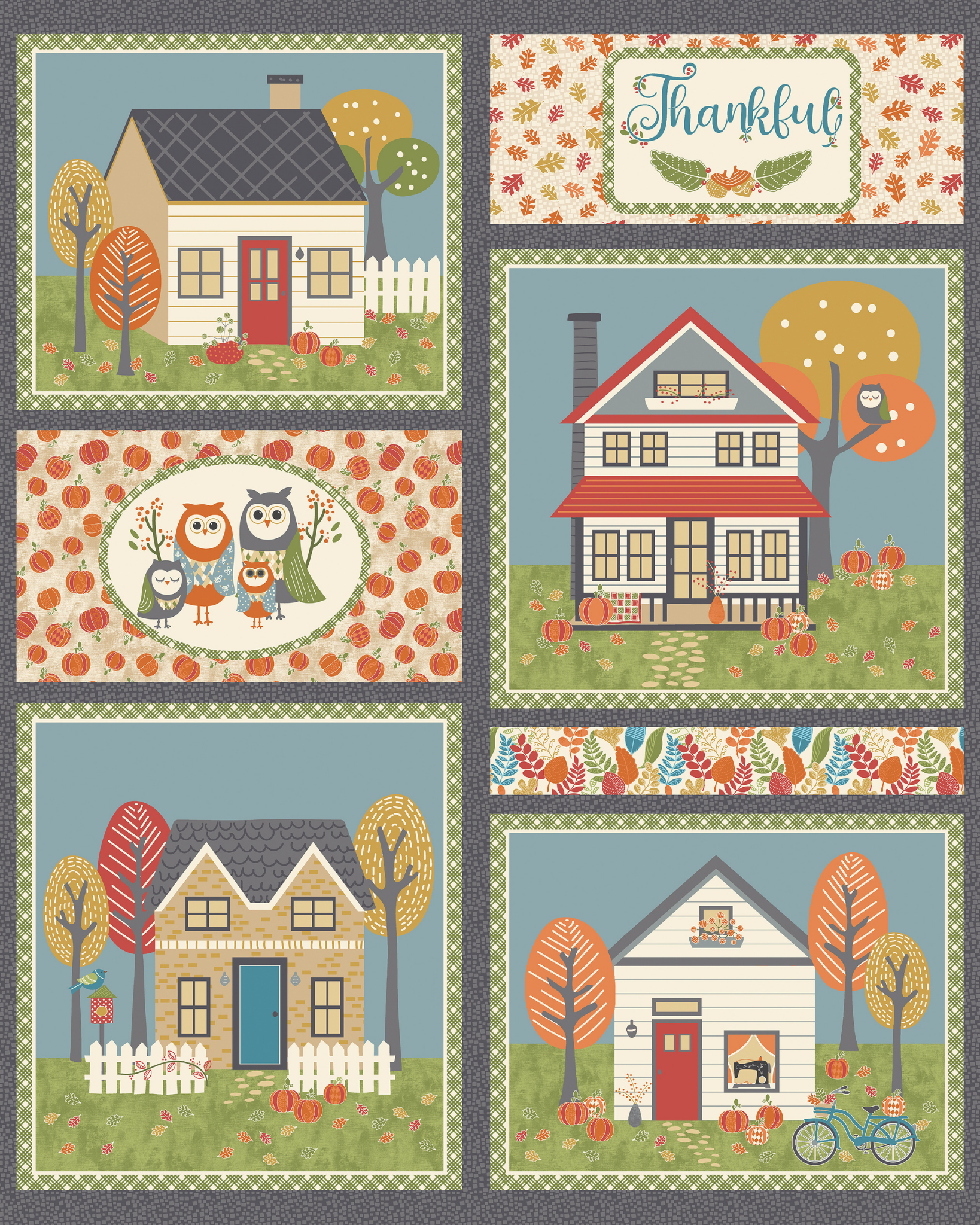 Benartex Hello Pumpkin: Hello Pumpkin Panel - Multi #26-4949