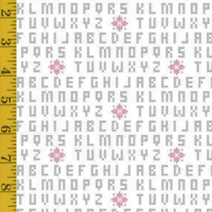 Benartex Stitch Garden: Cross Stitch Sampler - Gray/White #26-4958