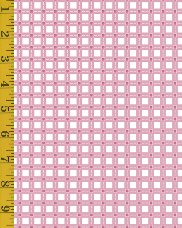 Benartex Stitch Garden: Aida - Pink #26-4959