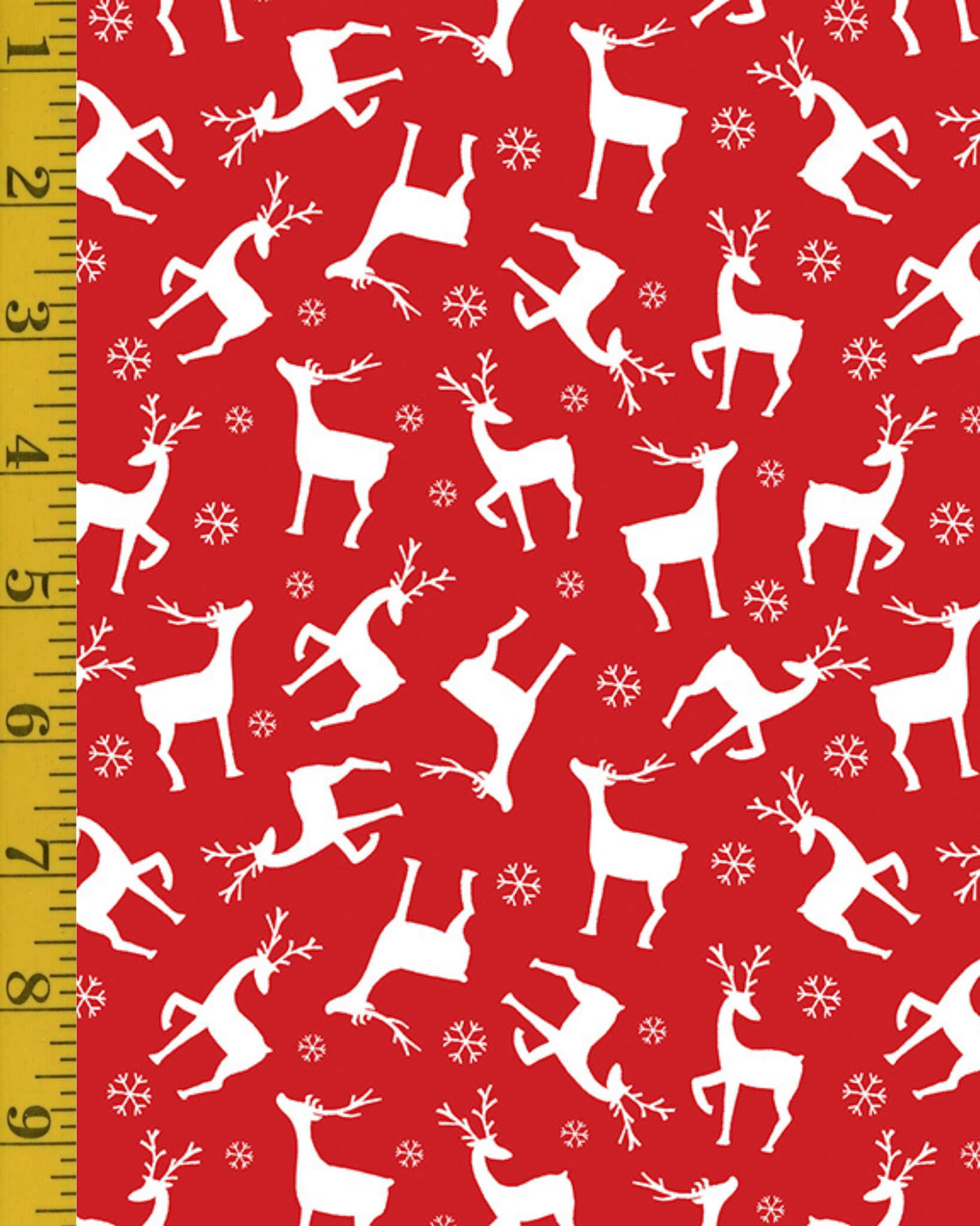 Benartex Nordic Cabin: Nordic Cabin Deer - Red #26-4963